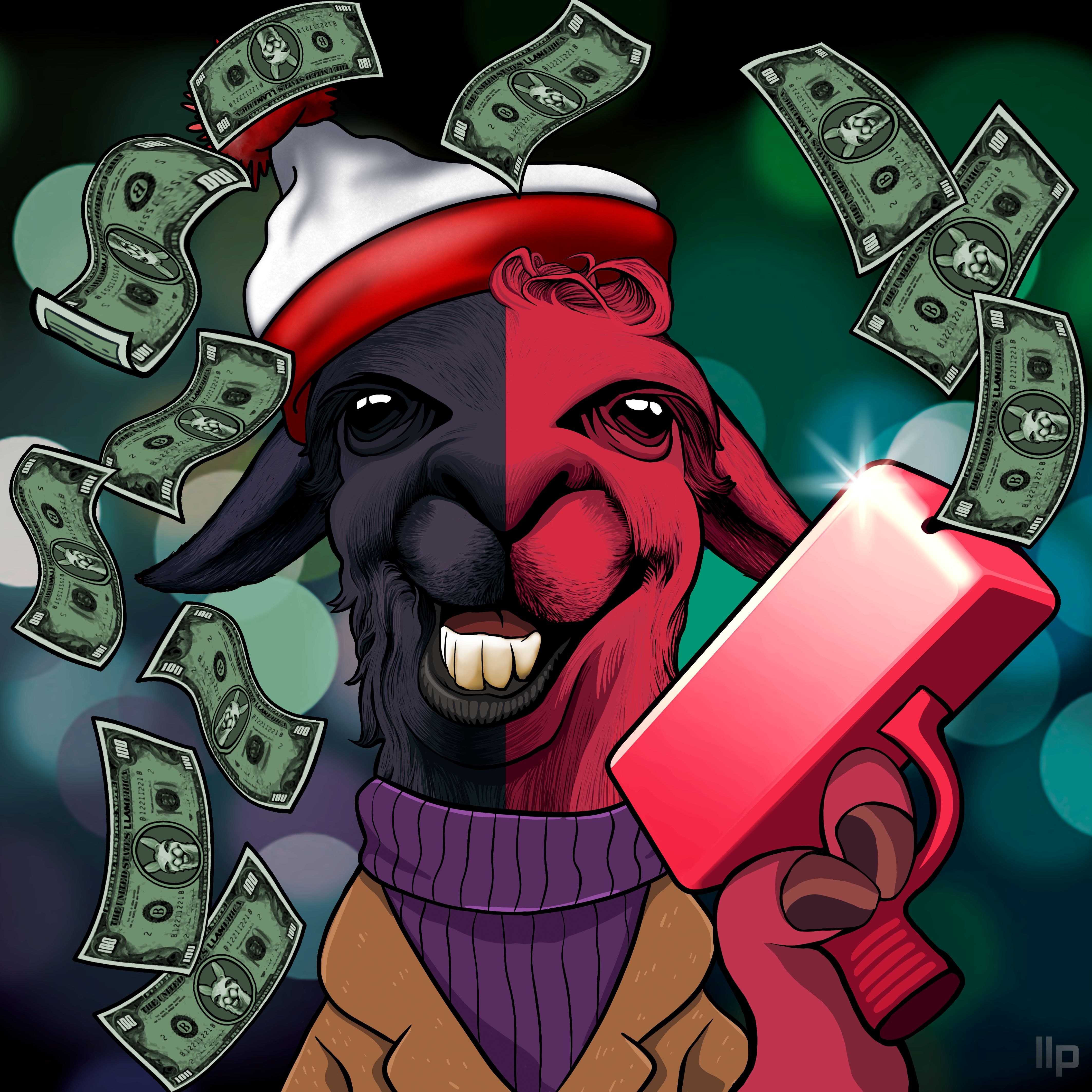 Llama #3058 NFT image